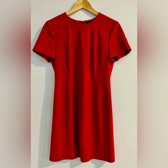 Theory Red lined short dress. Size 4. - Picture 1 of 7